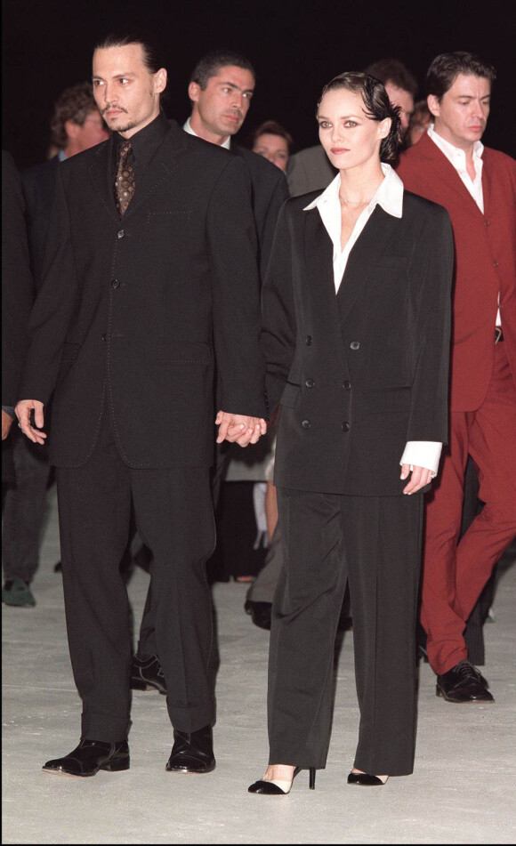 Vanessa Paradis et Johnny Depp lors de la 58e Mostra de Venise