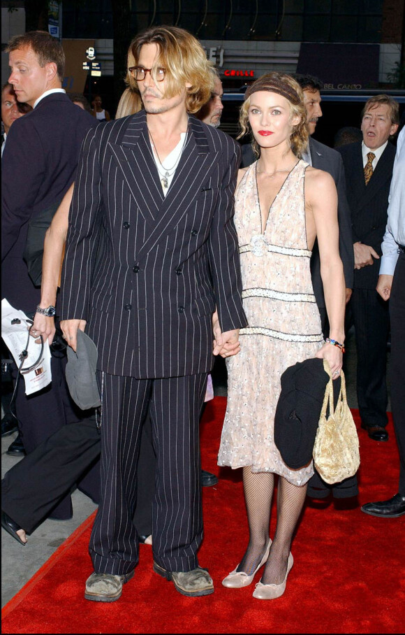 Vanessa Paradis et Johnny Depp lors de la première mondiale du film Once Upon A Time In Mexico, le 7 septembre 2003