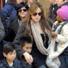Angelina Jolie et ses enfants Zahara, Pax et Maddox