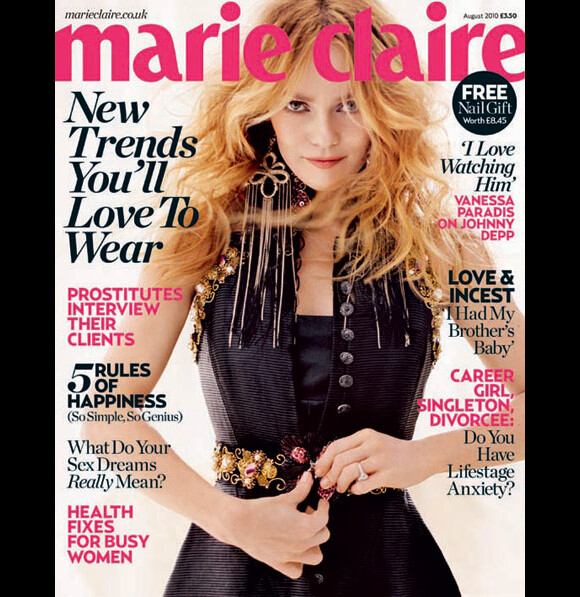 Vanessa Paradis pour Marie Claire UK