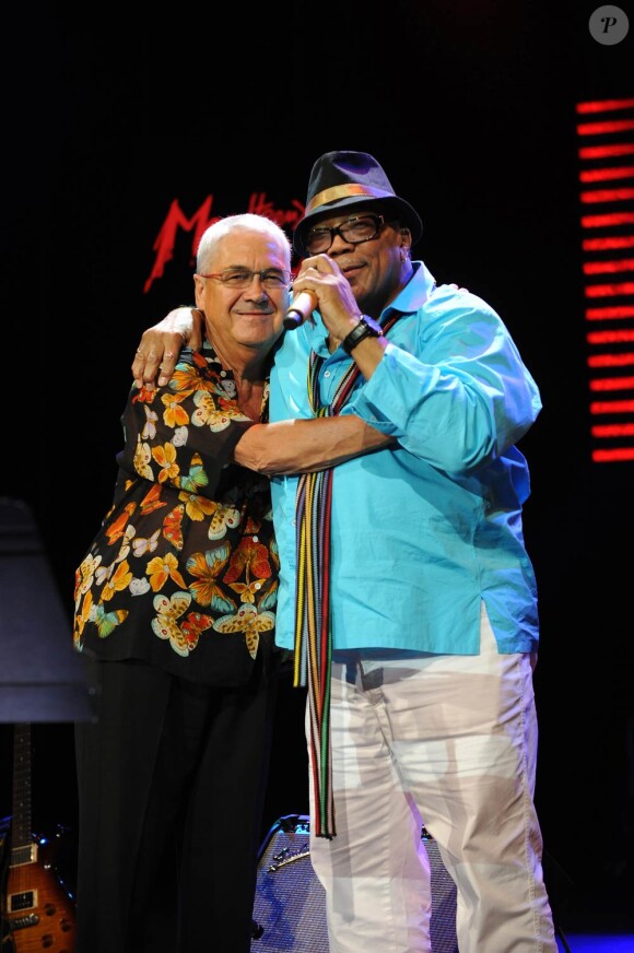La veille du concert de Katie Melua, Quincy Jones, salué par son ami le président du festival Claude Nobs, se produisait à Montreux avec le Gumbo All Stars