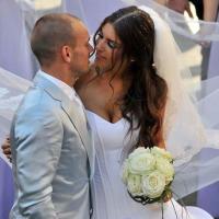 Wesley Sneijder a épousé sa divine Yolanthe : découvrez les images de leur mariage "cosi romantico" !
