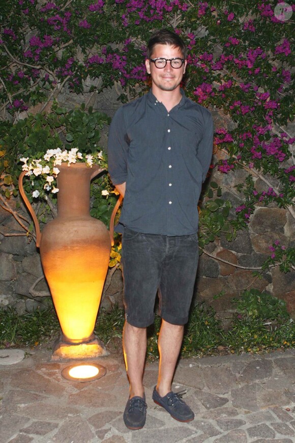 Josh Harnett, lors du dîner à l'Hotel Mezzatorre, à l'occasion du dernier jour du 8e Festival Global Music & Cinema d'Ischia, en Italie, le 17 juillet 2010.