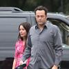 Vince Vaughn et sa femme Kyla Weber sur le tournage de What you don't know à Chicago, le 30 juillet 2010