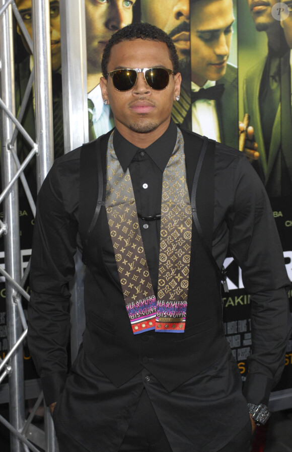 Chris Brown lors de l'avant-première de Takers à Los Angeles le 4 août 2010