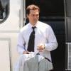 Matthew McConaughey sur le tournage de The Lincoln Lawyer, à Los Angeles, le 9 août 2010