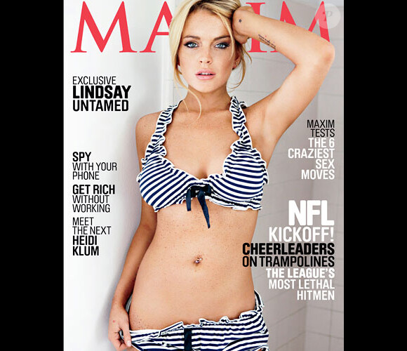 Lindsay Lohan en couverture de Maxim de septembre 2010