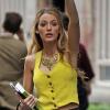 Blake Lively sur le tournage de Gossip Girl à New Girl, le 18 août 2010