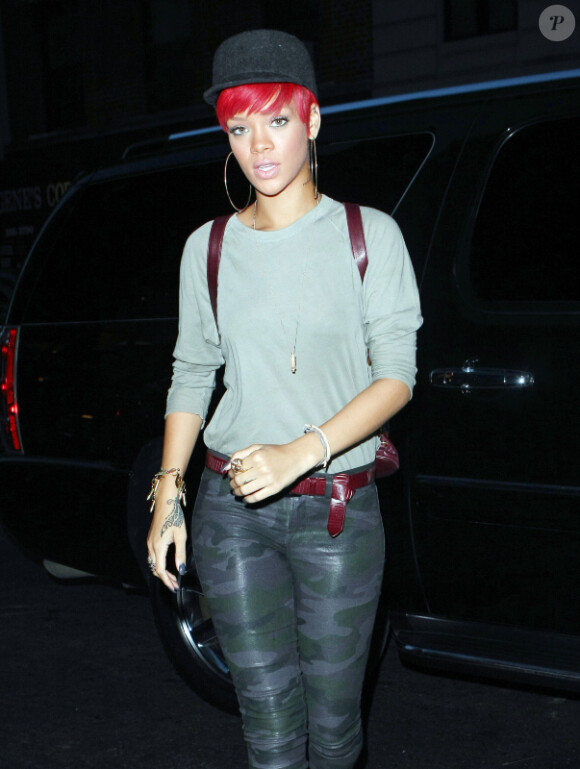 Rihanna va dîner au restaurant Phillippe Chow à New York au mois d'août 2010