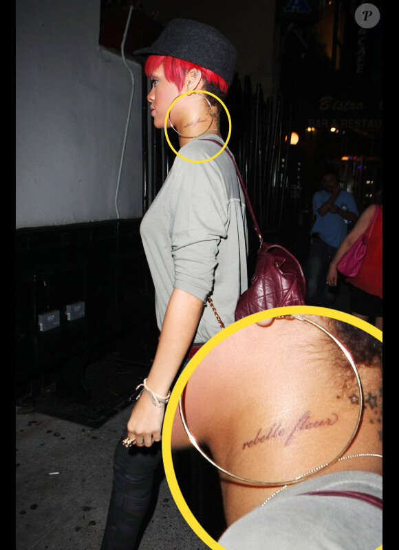 Rihanna va dîner au restaurant Phillippe Chow à New York au mois d'août 2010