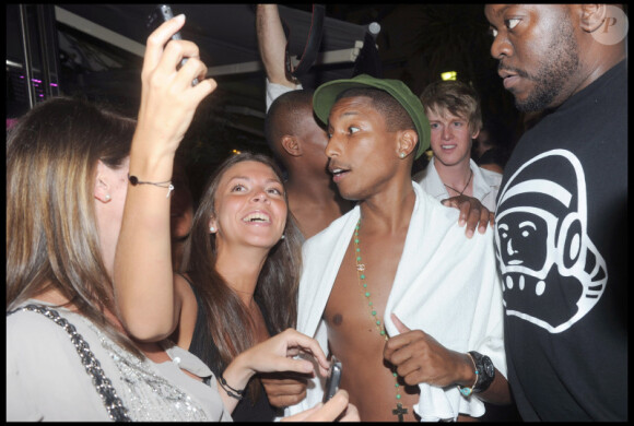 Pharrell au VIP Room de Saint Tropez le 21/08/10