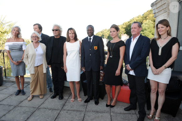 Les membres du jury lors de l'ouverture du festival du film francophone d'Angoulême le 25 août 2010