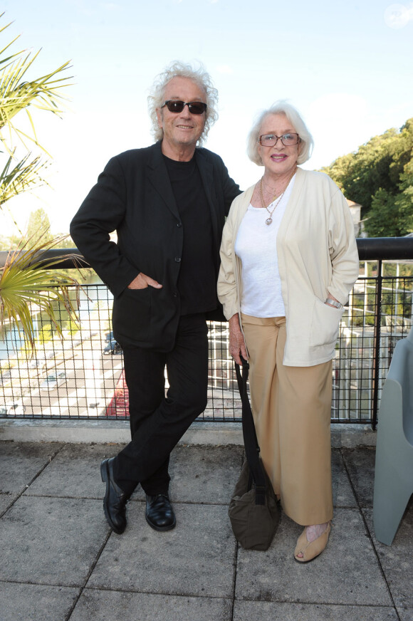 Luc Plamondon et Micheline Presle lors de l'ouverture du festival du film francophone d'Angoulême le 25 août 2010