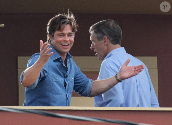 Brad Pitt à la Nouvelle-Orleans, le 27 août 2010