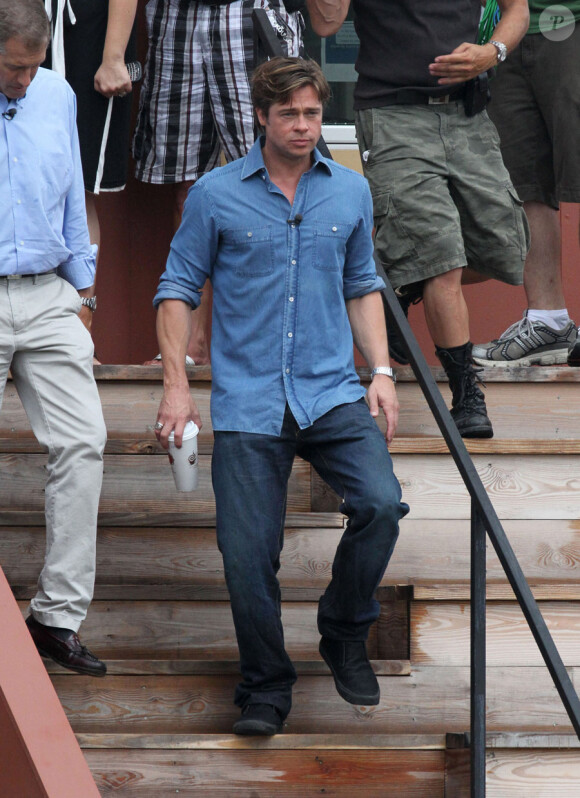 Brad Pitt à la Nouvelle-Orleans, le 27 août 2010