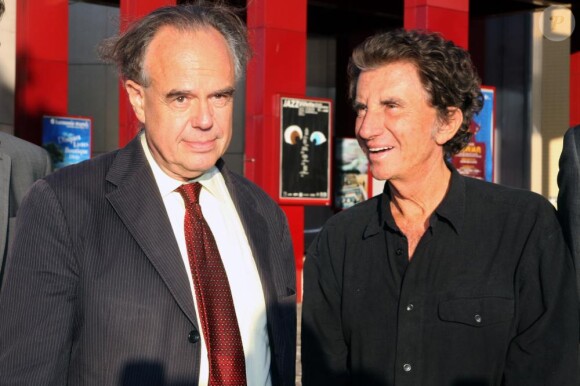 Frédéric Mitterrand et Jack Lang se sont rendus à la Cité de la Musique à Paris, pour assister au concert du Grand Ramdam, samedi 28 août.
