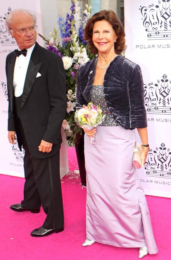 Polar Music Prize, Stockholm le 30 août 2010 : Le roi Carl XVI Gustaf et la reine Silvia