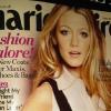 Blake Lively en couverture du magazine Marie-Claire du mois d'octobre 2010