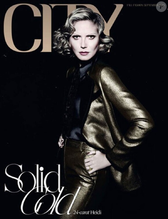 Heidi Klum version Marlene Dietrich en couverture de City Magazine