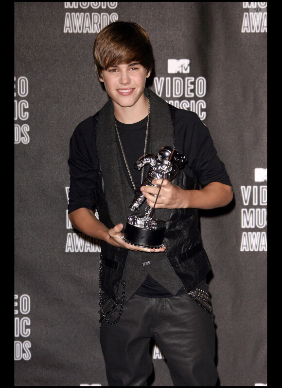 Justin Bieber lors des MTV Video Music Awards 2010 à Los Angeles, le 12 septembre 2010