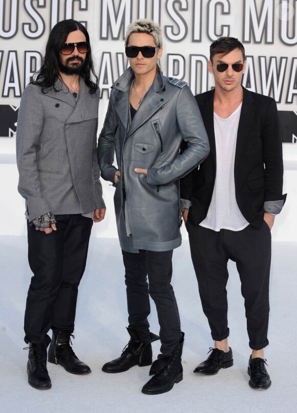 Le groupe 30 Seconds To mars lors des MTV Video Music Awards 2010 à Los Angeles, le 12 septembre 2010
