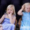 Avec leurs parents le prince Willem-Alexander et la princesse Maxima des Pays-Bas, les princesses Catharina-Amalia (6 ans), Alexia (5 ans) et Ariane (3 ans) effectuaient le 11 septembre 2010 leur première apparition officielle !
