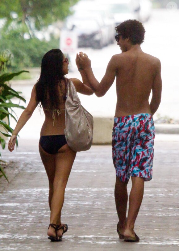 Noah Becker et sa petite-amie Rafaela Remy, à Miami