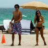 Noah Becker et sa petite-amie Rafaela Remy, à Miami