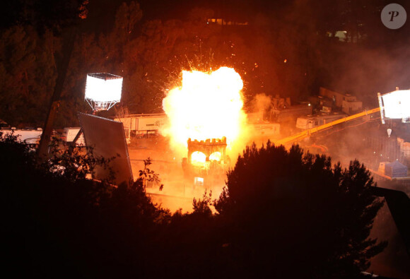 Explosions sur le tournage de Pirates des Caraïbes 4 à Hawaï le 31 août 2010