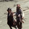 Johnny Depp et Penélope Cruz sur le tournage de Pirates des Caraïbes 4 en juillet 2010