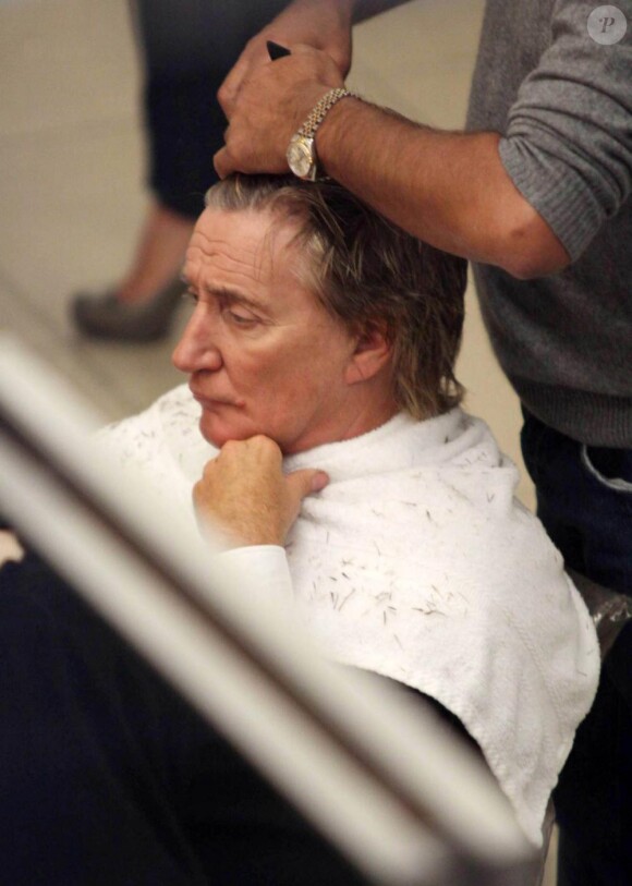 Rod Stewart au salon de coiffure Daniel Galvin. 21/09/2010