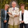 Ariane Massenet, Jean-Luc Petitrenaud et Catherine Laborde (14 septembre 2010, Fête du Houblon au Pavillon Ledoyen)