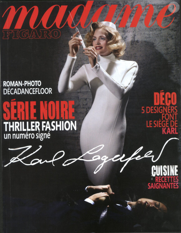 Karl Lagerfeld, rédacteur en chef du Madame Figaro du 25 septembre 2010