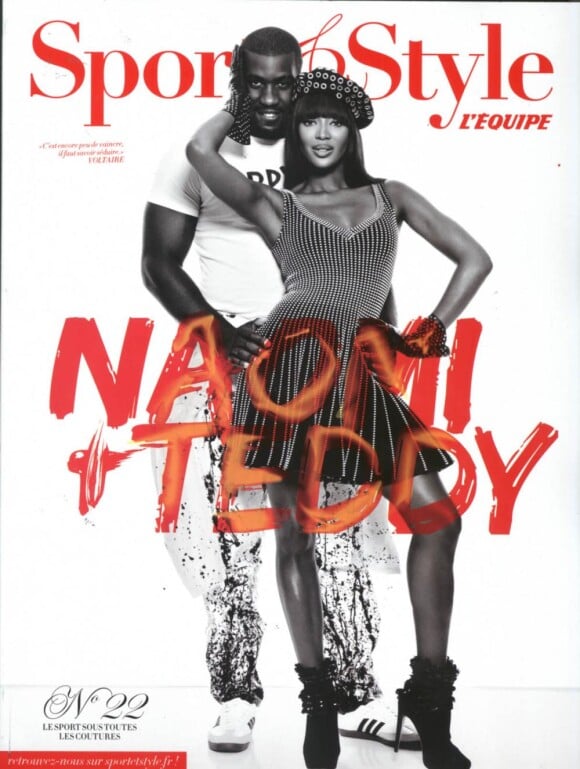 Teddy Riner et Naomi Campbell en couverture de Sport & Style