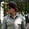 Tom Cruise joue avec sa petite Suri Cruise dans un parc à New York le 7 septembre 2010