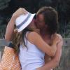 Arantxa Sanchez Vicario et son mari Jose Santacana en compagnie de leur fille Arantxa et quelques amis profitent de leurs vacances à Formentera le 13 septembre 2010