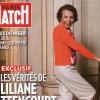 Lilianne Bettencourt en couverture de Paris Match