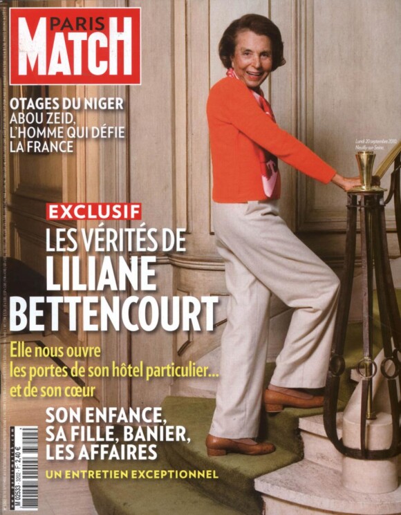 Lilianne Bettencourt en couverture de Paris Match