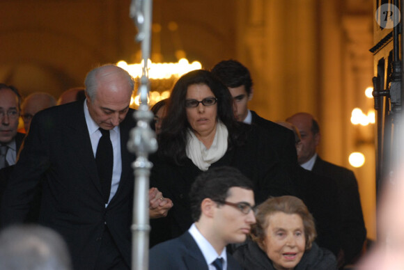 Françoise Bettencourt-Meyers lors de l'enterrement de son père en 2007