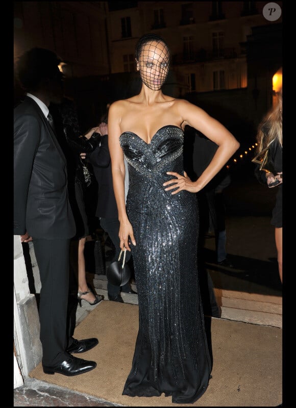 Tyra Banks lors de la soirée Vogue à Paris le 30/09/10