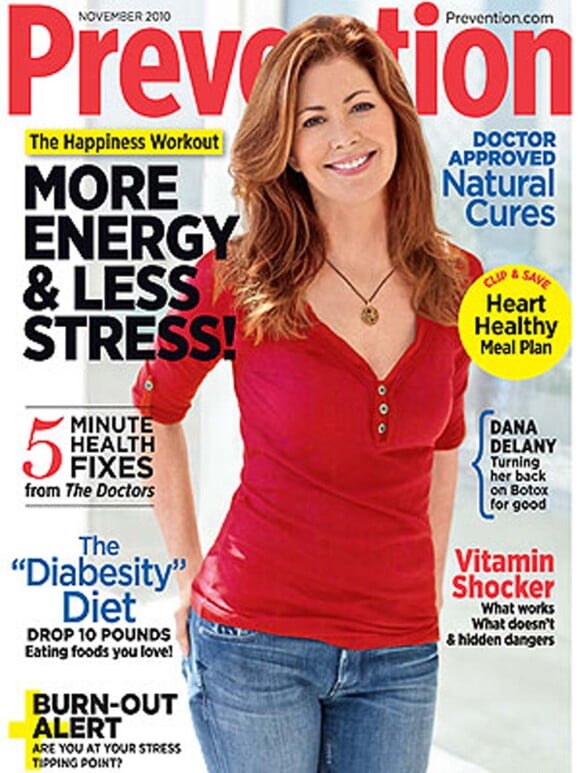 Dana Delany en couverture de Prevention, novembre 2010