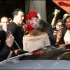 Rihanna faisant du shopping avec son petit-ami Matt Kemp à Paris, le 7 octobre 2010