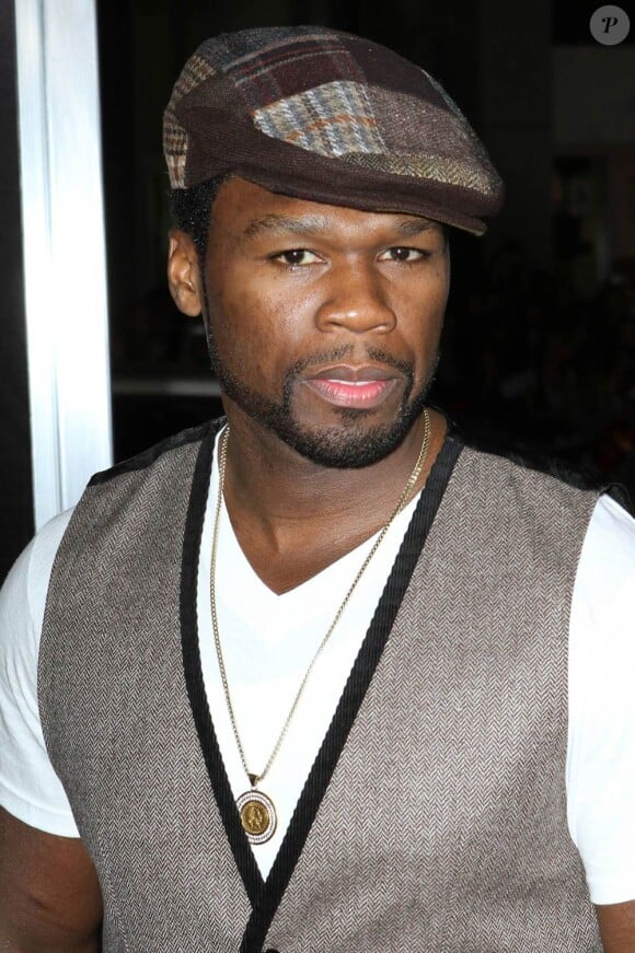 50 Cent, à l'occasion de l'avant-première de Red, qui s'est tenue au Graumann's Chinese Theatre d'Hollywood, à Los Angeles, le 11 octobre 2010.