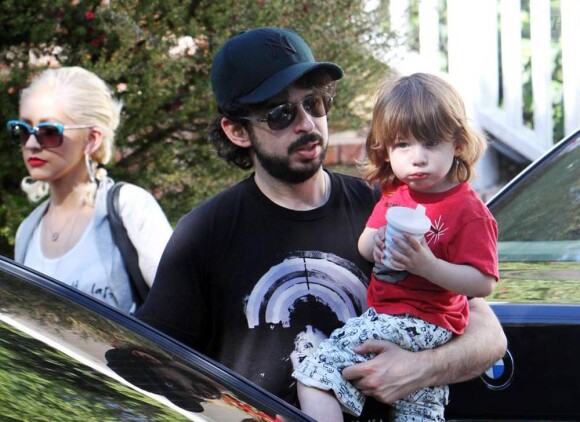 Christina Aguilera et son mari Jordan Bratman, avec leur fils Max