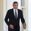 George Clooney quittant la Maison Blanche à Washington après avoir rencontré le président Barack Obama pour discuter de la situation au Soudan, le 12 octobre 2010