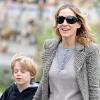 Sarah Jessica Parker accompagne son fils James à l'école, vendredi 15 octobre à New York.