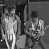 Keith Richards et Mick Jagger en 1982 en concert à l'hippodrome d'Auteuil