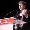 Jean-Luc Mélenchon, meeting du Parti de gauche à Paris, au théâtre Dejazet, le 18 octobre 2010