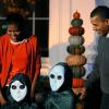 Barack et Michelle Obama fêtent Halloween à la Maison Blanche, le 31 octobre 2010
