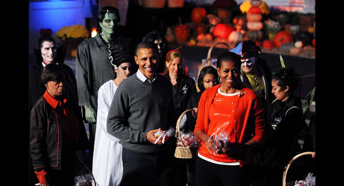 Photo : Barack et Michelle Obama fêtent Halloween à la Maison Blanche ...